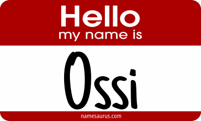 Hello my name is Ossi png download