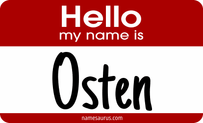 Hello my name is Osten png download