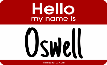 Hello my name is Oswell png download