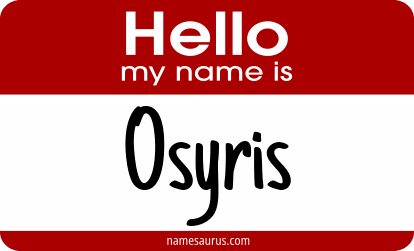 Hello my name is Osyris png download