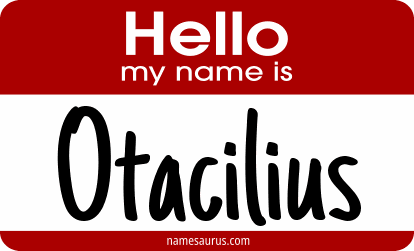 Hello my name is Otacilius png download