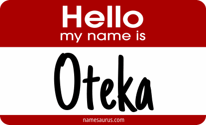 Hello my name is Oteka png download