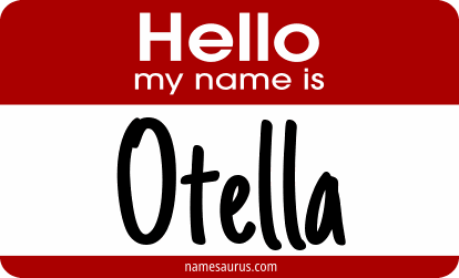 Hello my name is Otella png download
