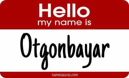 Hello my name is Otgonbayar png download