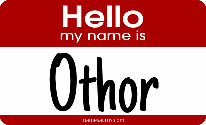 Hello my name is Othor png download