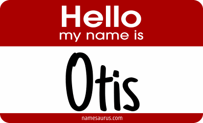 Hello my name is Otis png download