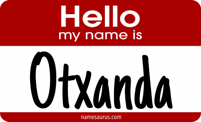 Hello my name is Otxanda png download