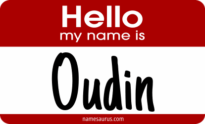Hello my name is Oudin png download