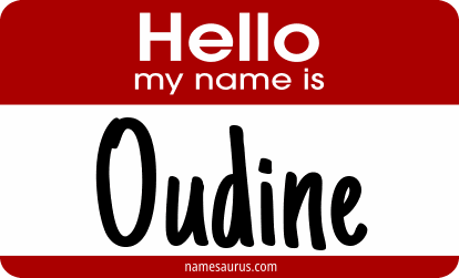 Hello my name is Oudine png download