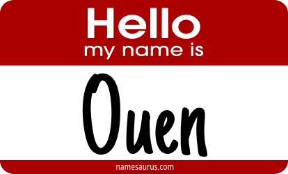 Hello my name is Ouen png download