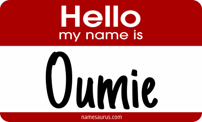 Hello my name is Oumie png download