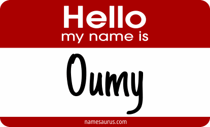 Hello my name is Oumy png download