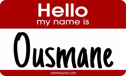 Hello my name is Ousmane png download