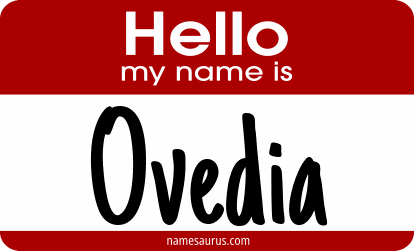 Hello my name is Ovedia png download