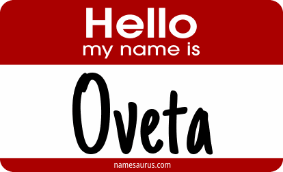Hello my name is Oveta png download