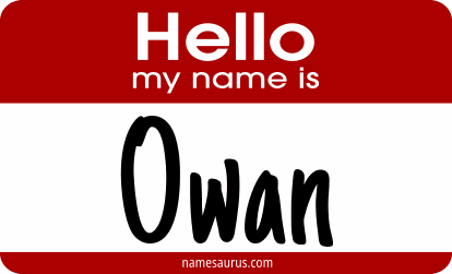 Hello my name is Owan png download