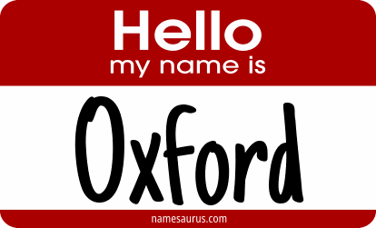Hello my name is Oxford png download