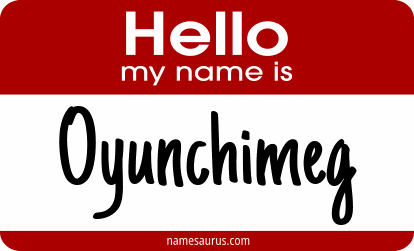 Hello my name is Oyunchimeg png download