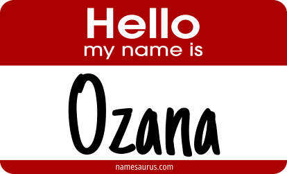 Hello my name is Ozana png download