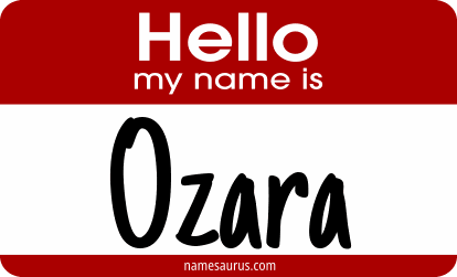 Hello my name is Ozara png download
