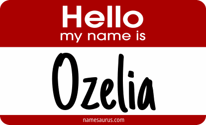 Hello my name is Ozelia png download