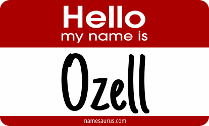 Hello my name is Ozell png download