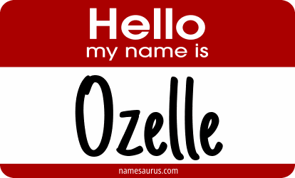 Hello my name is Ozelle png download