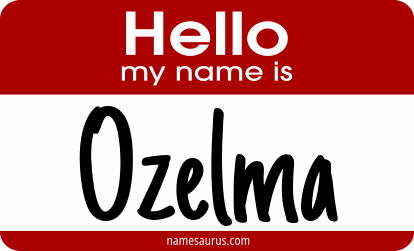 Hello my name is Ozelma png download