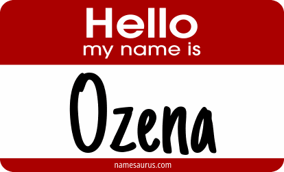 Hello my name is Ozena png download
