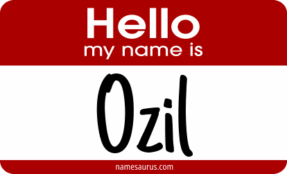 Hello my name is Ozil png download