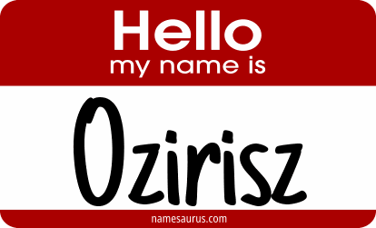 Hello my name is Ozirisz png download