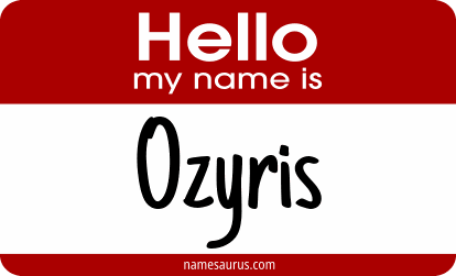 Hello my name is Ozyris png download