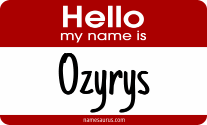 Hello my name is Ozyrys png download