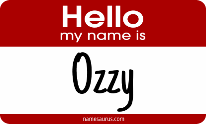 Hello my name is Ozzy png download