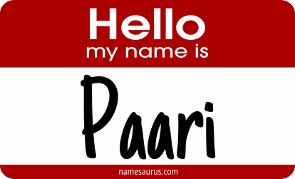 Hello my name is Paari png download