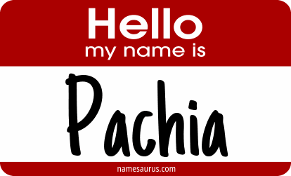 Hello my name is Pachia png download