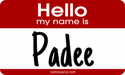 Hello my name is Padee png download
