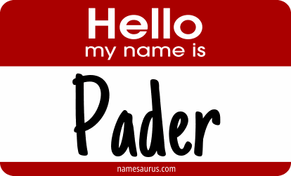 Hello my name is Pader png download