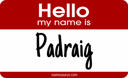 Hello my name is Padraig png download