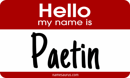 Hello my name is Paetin png download