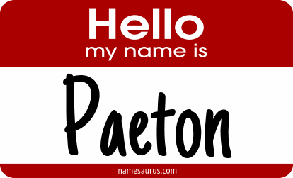 Hello my name is Paeton png download
