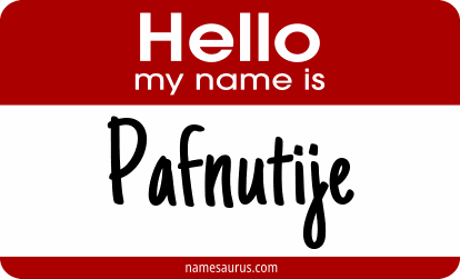 Hello my name is Pafnutije png download