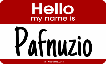 Hello my name is Pafnuzio png download