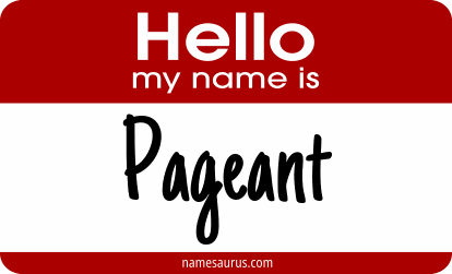 Hello my name is Pageant png download