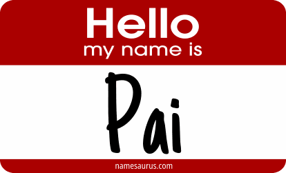 Hello my name is Pai png download
