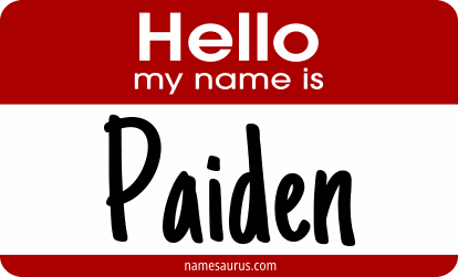 Hello my name is Paiden png download
