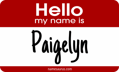 Hello my name is Paigelyn png download