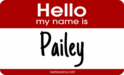 Hello my name is Pailey png download