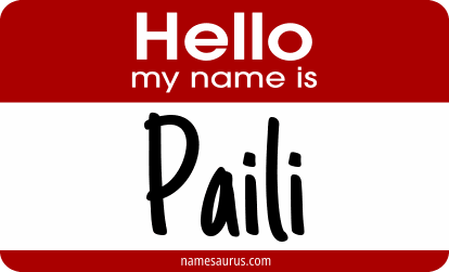 Hello my name is Paili png download