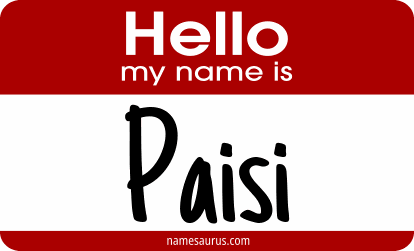 Hello my name is Paisi png download